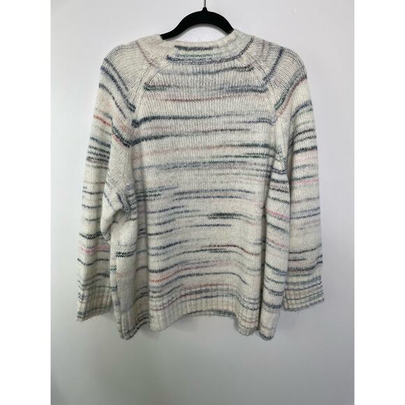 Old Navy Sweater Space Dye Long Sleeves Crew Neck Pullover Wool Blend Gray 2X - Picture 7 of 10